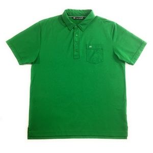 Travis Mathew Green Pima Cotton Blend Mens Polo XL